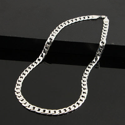 Collar de Cadena Cubana Plana para Hombre - Estilo NK - Image 5