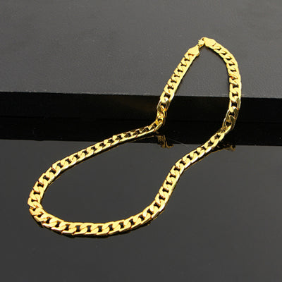 Collar de Cadena Cubana Plana para Hombre - Estilo NK - Image 4