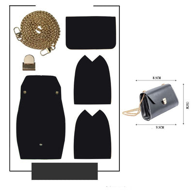 Bolso Bandolera Cuadrado Pequeño con Cadena Sensual - Multiuso para Mujer - Image 8