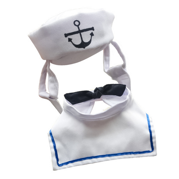 Traje Marinero para Mascotas - Disfraz Naval Elegante