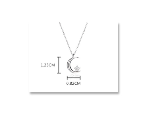 Collar de Plata 925 con Luna y Estrella - Image 7