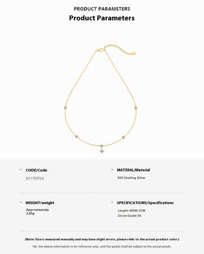 Collar y Pulsera de Plata Esterlina 925 Diseño Estrellado con Zirconia para Mujer - Image 10