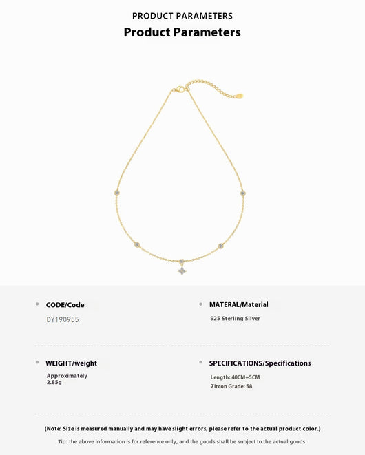 Collar y Pulsera de Plata Esterlina 925 Diseño Estrellado con Zirconia para Mujer - Image 10