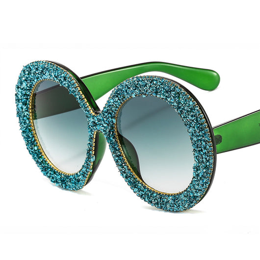 Gafas de Sol Artesanales con Diamantes Clásicas - Image 3