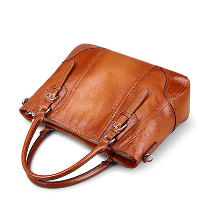 Bolso de Cuero Genuino Estilo Retro con Bandolera Simple - Image 6