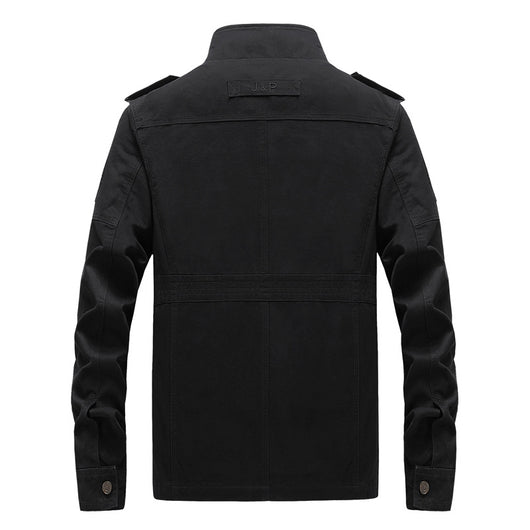Chaqueta de Trabajo Casual Talla Grande en Algodón Lavable para Hombre - Image 3
