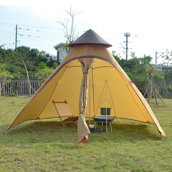 Tienda de Campaña Tipo Torre Resistente al Viento - Camping Profesional