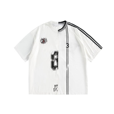 Playera Suelta Estilo Americano con Diseño Graffiti Único - Image 2