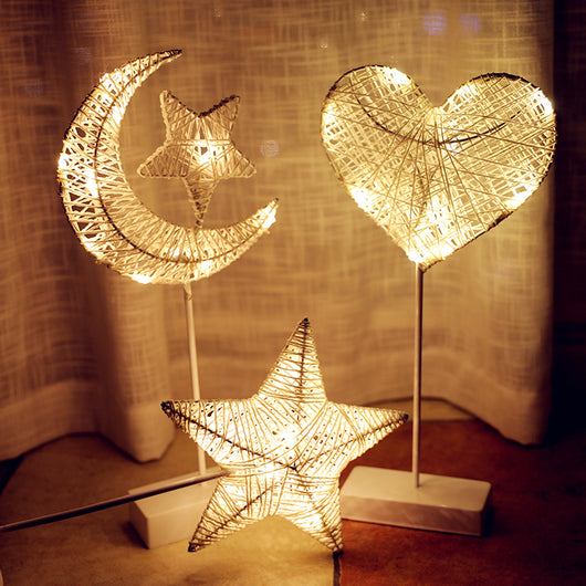 Lámpara Decorativa de Estrellas LED con Luz Romántica