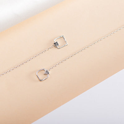 Aretes Largos con Diamantes Brillantes - Image 5