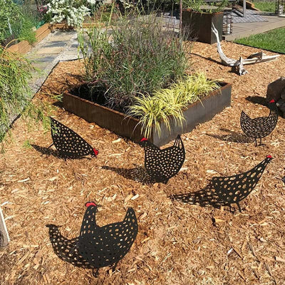 Decoración de Jardín con Figuras de Gallinas - Estacas para Patio y Huerto - Image 4