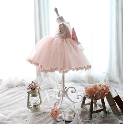 Vestido de Gasa Elegante para Bebé - Diseño Arco 0-2 Años - Image 3