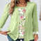 Cardigan de Lino y Algodón con Mangas Caladas y Cierre Invisible