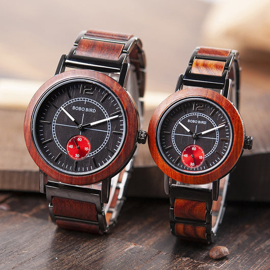 Reloj de Pareja en Madera