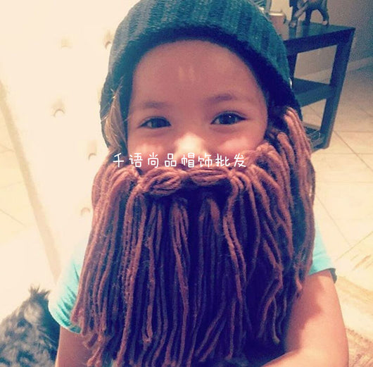 Gorro Tejido a Mano para Hombre con Diseño de Barba Divertida - Invierno - Image 4