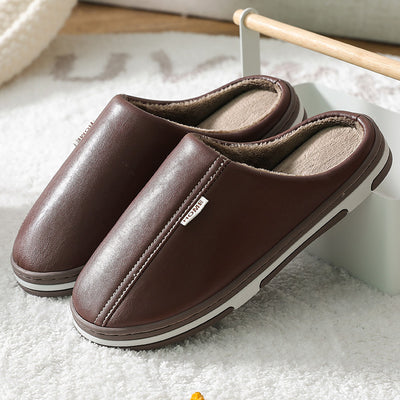Pantuflas de Cuero PU para Pareja - Cómodas y Elegantes para Casa - Image 18