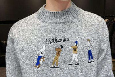 Suéter Holgado de Cuello Redondo para Jóvenes - Perfecto para Invierno - Image 10