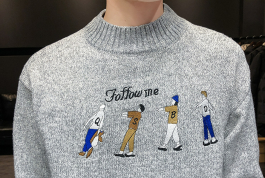 Suéter Holgado de Cuello Redondo para Jóvenes - Perfecto para Invierno - Image 10