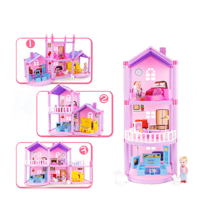 Villa de Casa de Muñecas DIY para Armar - Image 4