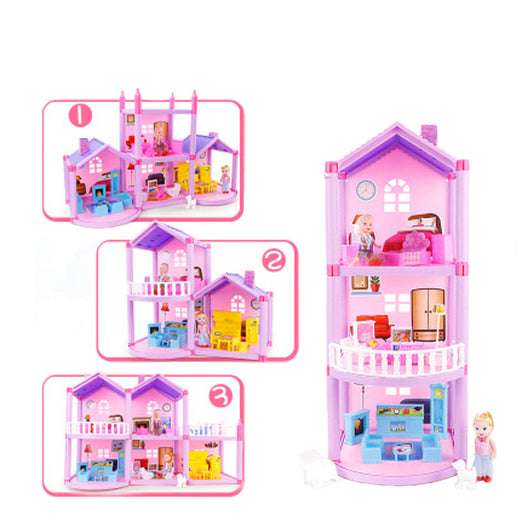 Villa de Casa de Muñecas DIY para Armar - Image 4
