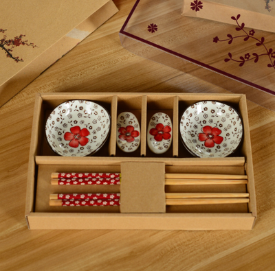 Juego de Vajilla de Cerámica Artesanal con Palillos - 12 Piezas - Image 4