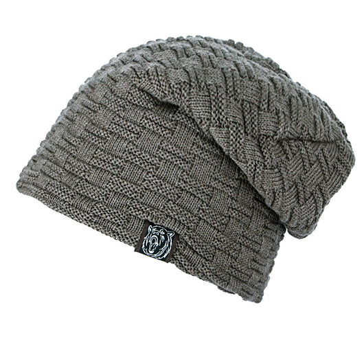 Gorro de Lana Tejida con Forro de Terciopelo para Invierno - Image 8