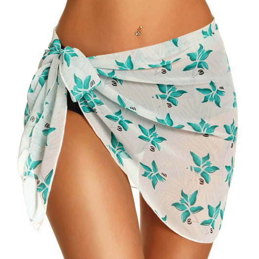 Vestido Playero Corto de Gasa con Transparencia Elegante - Image 16