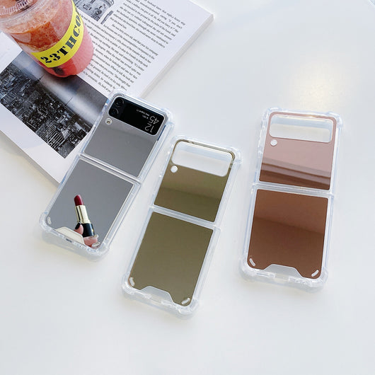 Funda Plegable para Teléfono con Espejo de Acrílico Suave