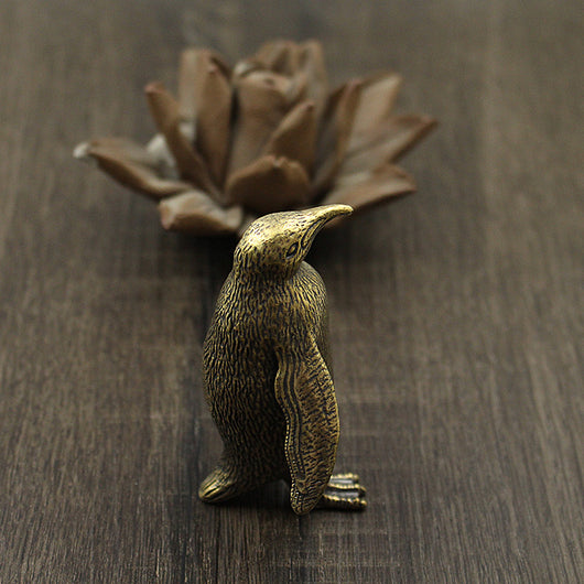 Ornamentos de Pingüino en Latón Macizo Grande - Image 4