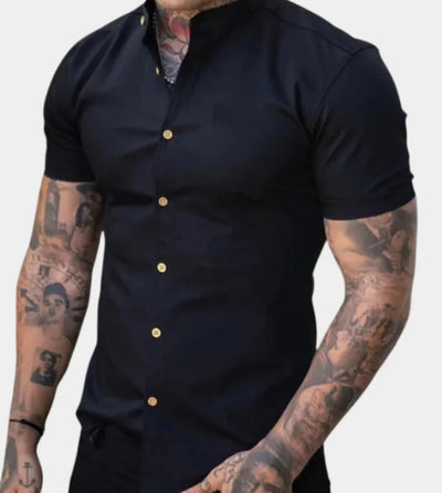 Cardigan Deportivo Slim Fit de Manga Corta para Hombre