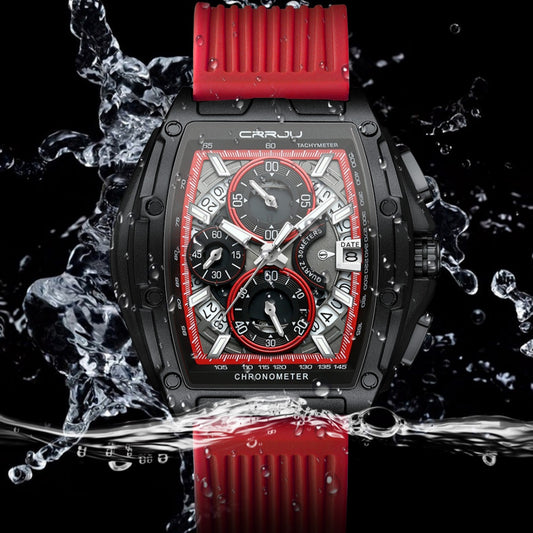 Reloj de Cuarzo para Hombre con Calendario y Cinta Impermeable Multiuso