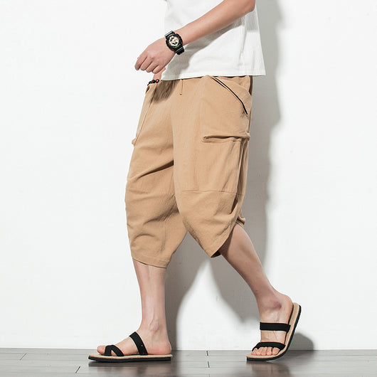 Pantalones Anchos de Zanahoria con Bolsillos Grandes para Hombre - Image 5