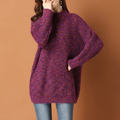 Suéter Grueso de Lana para Mujer Talla Mediana - Prenda Holgada de Abrigo