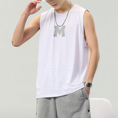 Camiseta Sin Mangas Hombre Estampado Letras - Colección Verano - Image 2