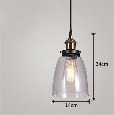 Lámpara Colgante Industrial Nórdica de Vidrio para Dormitorio - Image 11