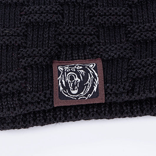 Gorro de Lana Tejida con Forro de Terciopelo para Invierno - Image 3