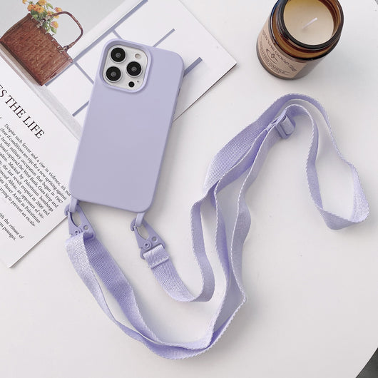 Funda Crossbody con Cordón de Silicona Líquida para Celular - Image 12