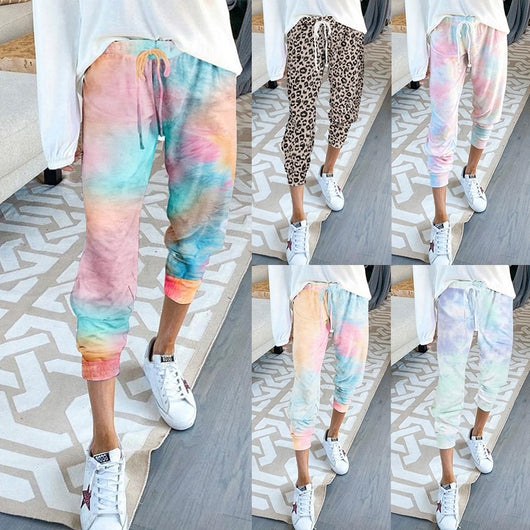 Pantalones Sueltos Estampados para el Hogar