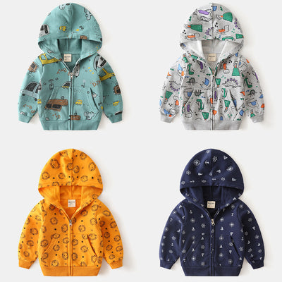 Sudadera con Capucha y Cierre de Dibujos Animados para Niños - Image 7