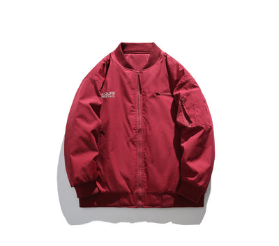 Chaqueta de Algodón con Bordado de Letras - Estilo Casual Sofisticado - Image 11