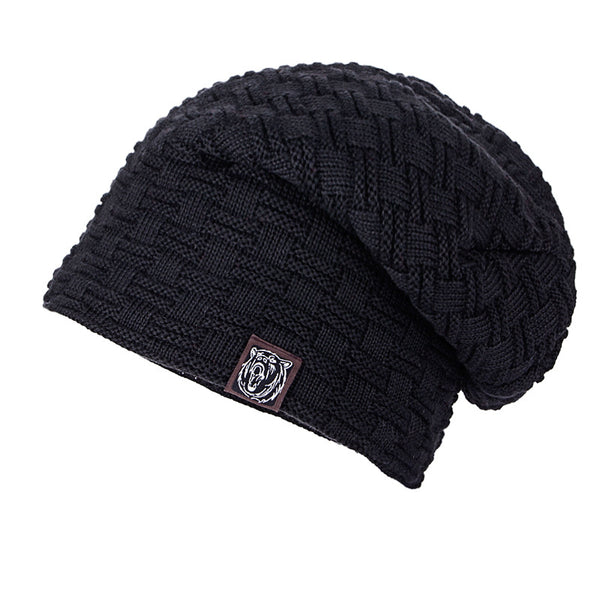 Gorro de Lana Tejida con Forro de Terciopelo para Invierno - Image 15