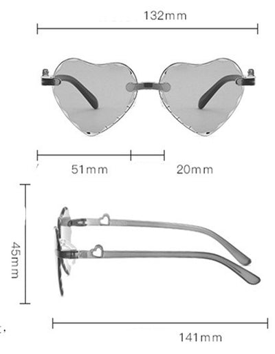Gafas Infantiles BelleGradient con Diseño de Amor Cartoon - Image 2