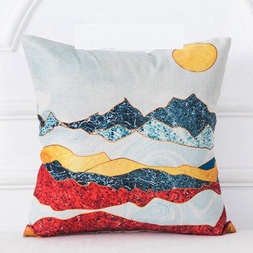 Funda de Cojín Cuadro Óleo Montaña Amanecer - Image 17