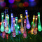 Guirnalda Solar de Luces LED Gotas de Agua Impermeable para Jardín y Fiestas