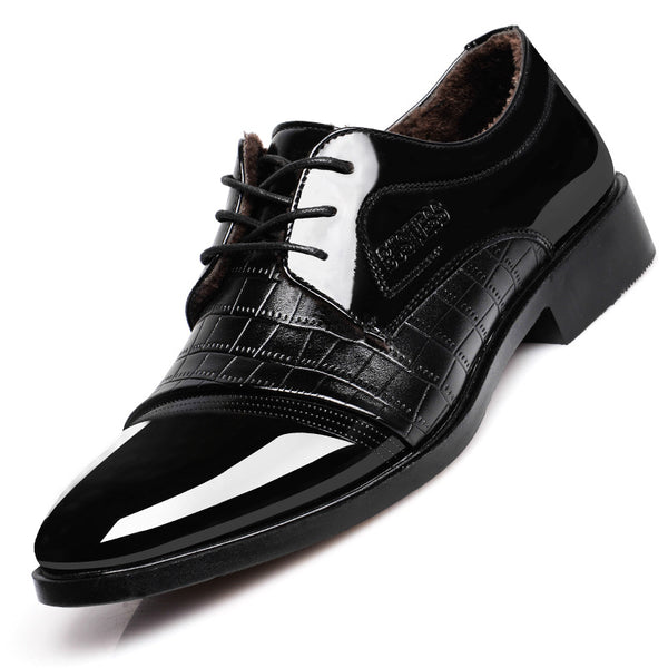 Zapatos de Vestir Puntiagudos para Hombre - Cuero Genuino Patrón Otoño