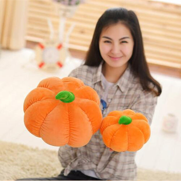 Cojín Decorativo Calabaza Halloween Peluche Suave - Almohada Decorativa