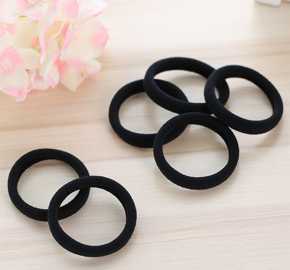Pack 30 Bandas Elásticas para Cabello - Accesorios Versátiles en Negro