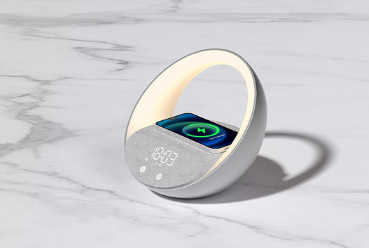 Cargador Inalámbrico Multifunción con Reloj, Luz Despertador y Parlante Bluetooth - Image 11