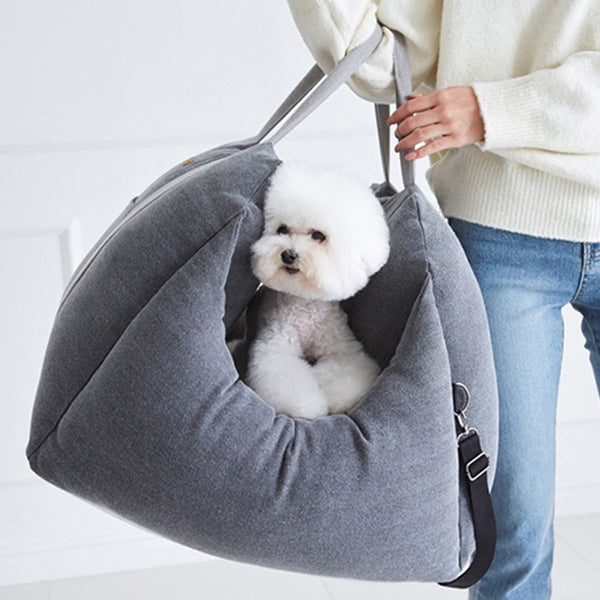 Asiento Portátil para Perro en Auto - Transportín Seguro y Transpirable
