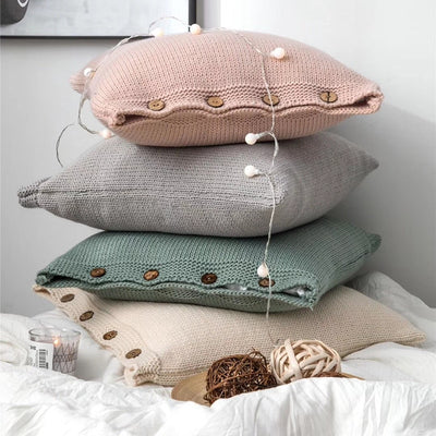 Funda de almohada de hilo grueso